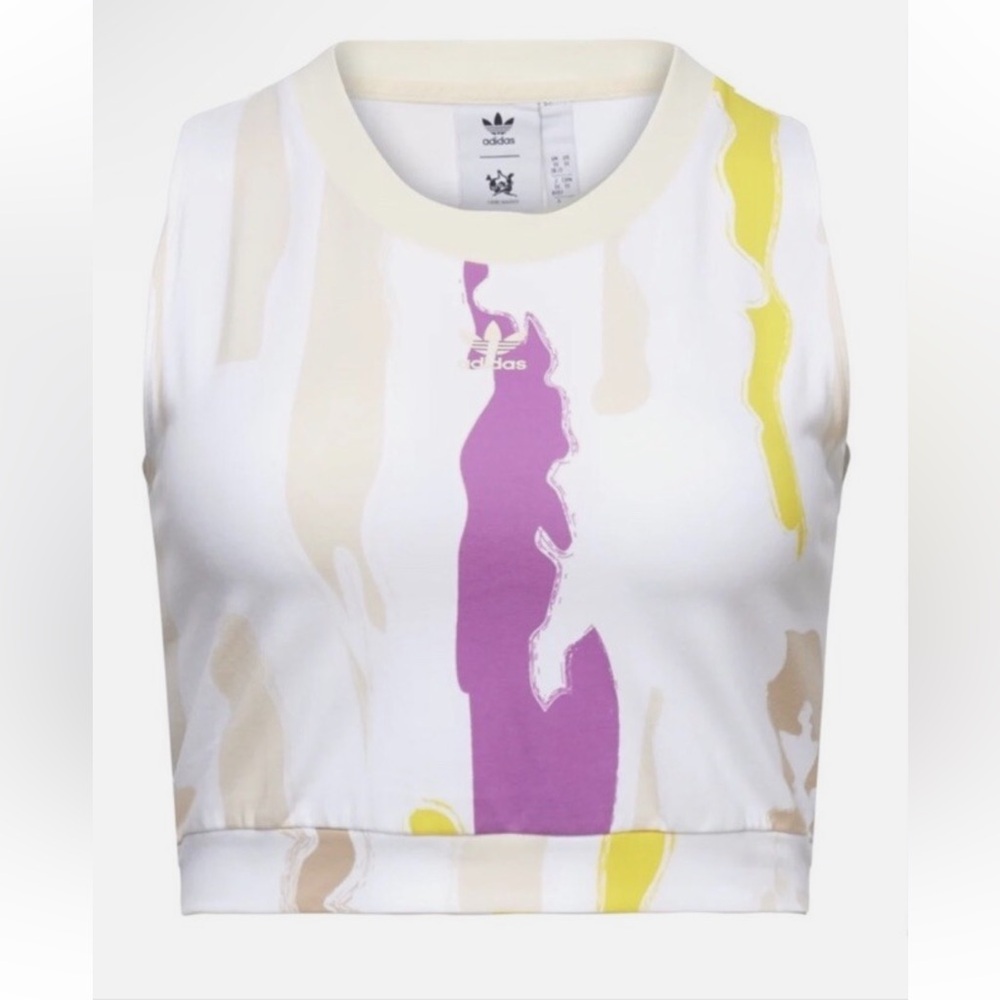 ADIDAS Originals x Thebe Magugu Crop Top & Leggings Athleisure / Training Set - Picture 10 of 12